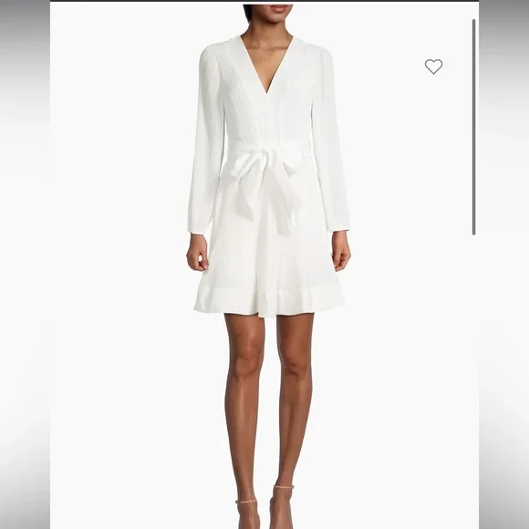 Milly Women's Liv Belted Pleated Dress - White - Size 6
